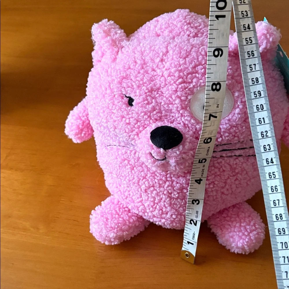 Pillowfort Pink Plush Weighted Small Pet Toy